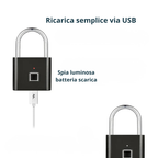 LyroLock™ — Lucchetto con impronta digitale