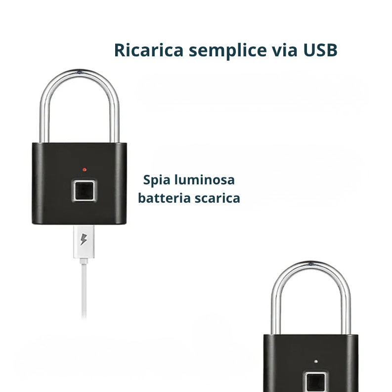 LyroLock™ — Lucchetto con impronta digitale