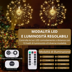 Luci solari decorative effetto raggiera LED