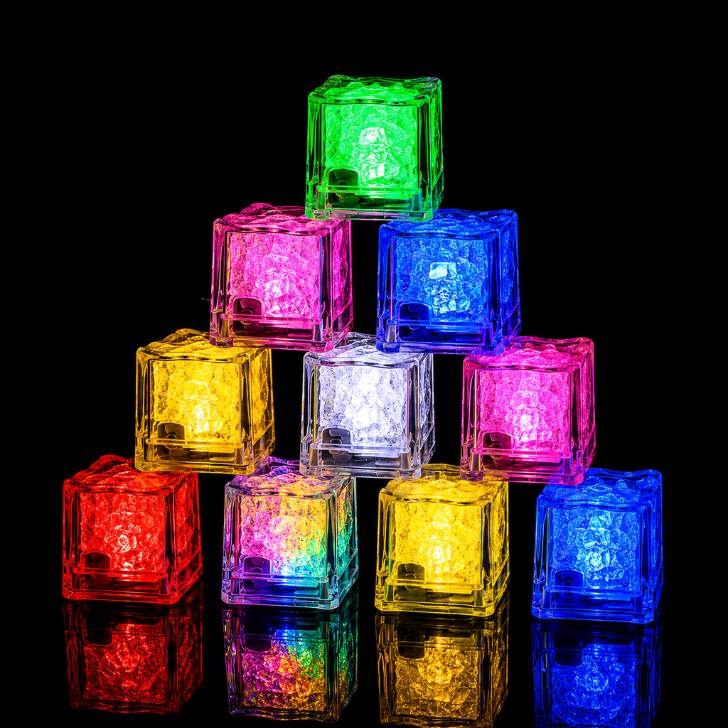 Cubetti LED Riutilizzabili per Feste e Drink