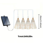 Luci solari decorative effetto raggiera LED