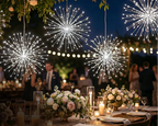 Luci solari decorative effetto raggiera LED