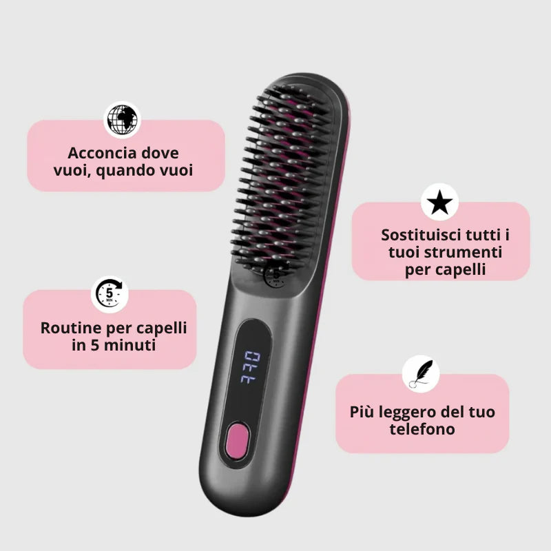 IvoryComb™ Spazzola Styling Senza Fili