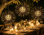 Luci solari decorative effetto raggiera LED