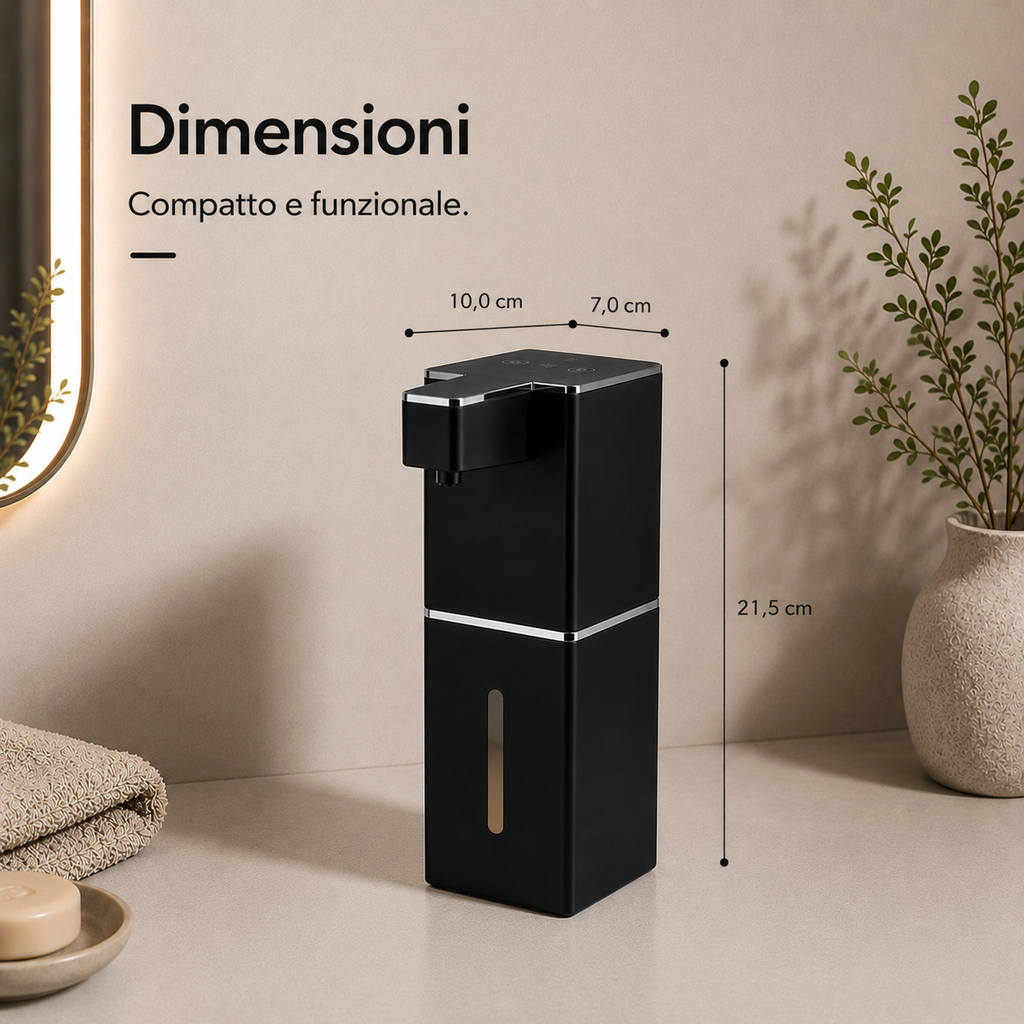 Dispenser Sapone Automatico Touchless con Sensore IR