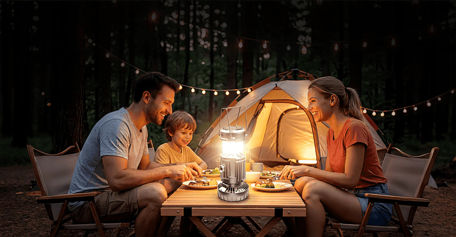 Ludor™ Air – Lampada solare con ventilatore LED