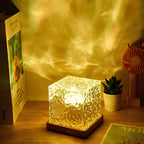 Norcube™ Lampada a Cubo  – Lampada a Cubo con 16 Effetti di Aurora Boreale
