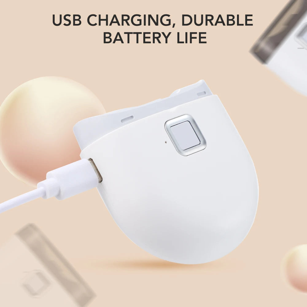 Tagliaunghie Elettrico Automatico 2-in-1 con Limetta e Raccoglitore Integrati