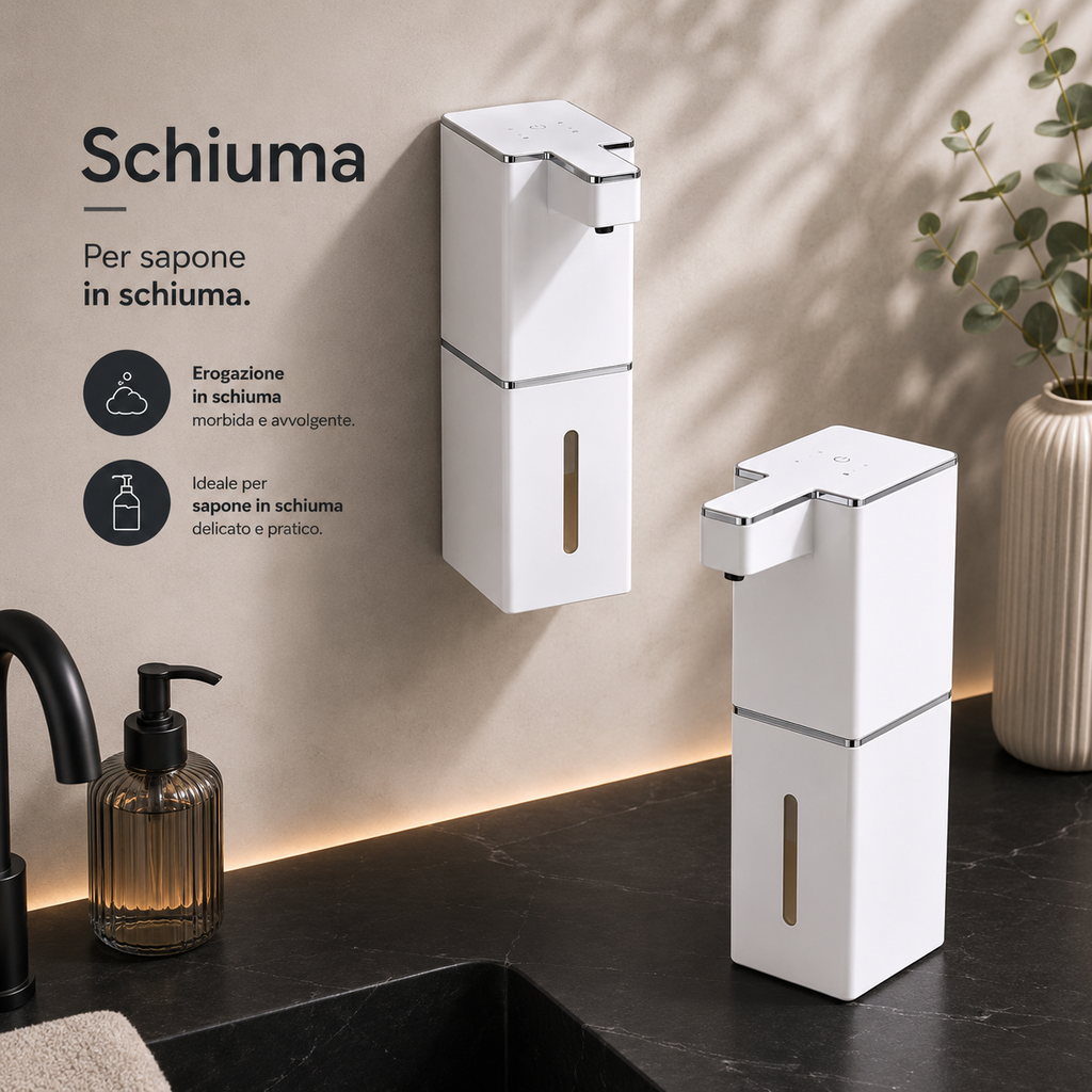 Dispenser Sapone Automatico Touchless con Sensore IR
