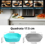Contenitore in silicone riutilizzabile per friggitrice ad aria – Adatto anche a forno, microonde e frigorifero