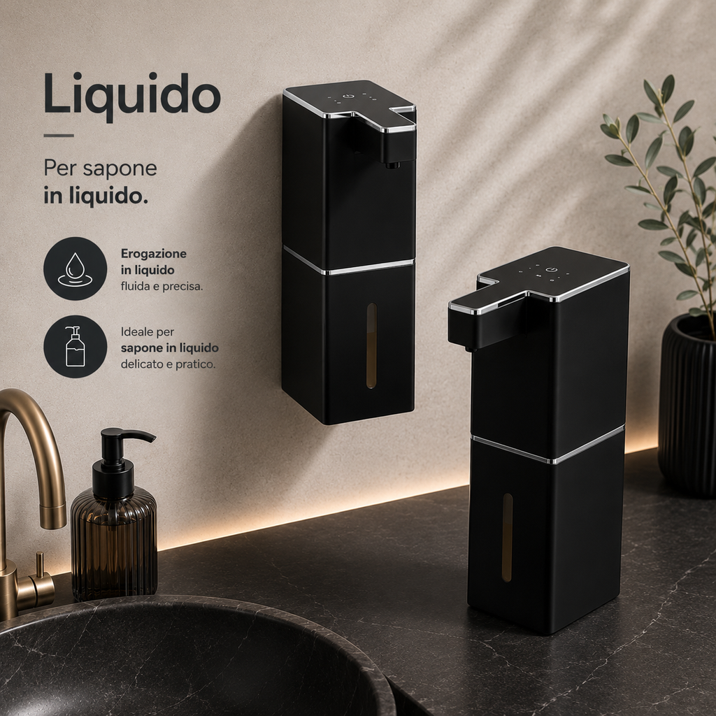 Dispenser Sapone Automatico Touchless con Sensore IR