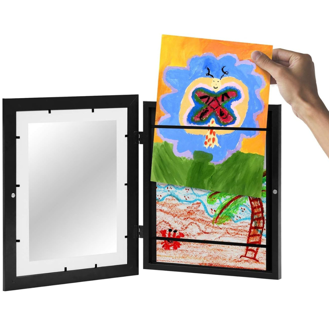 Cornice magnetica con sistema di archiviazione