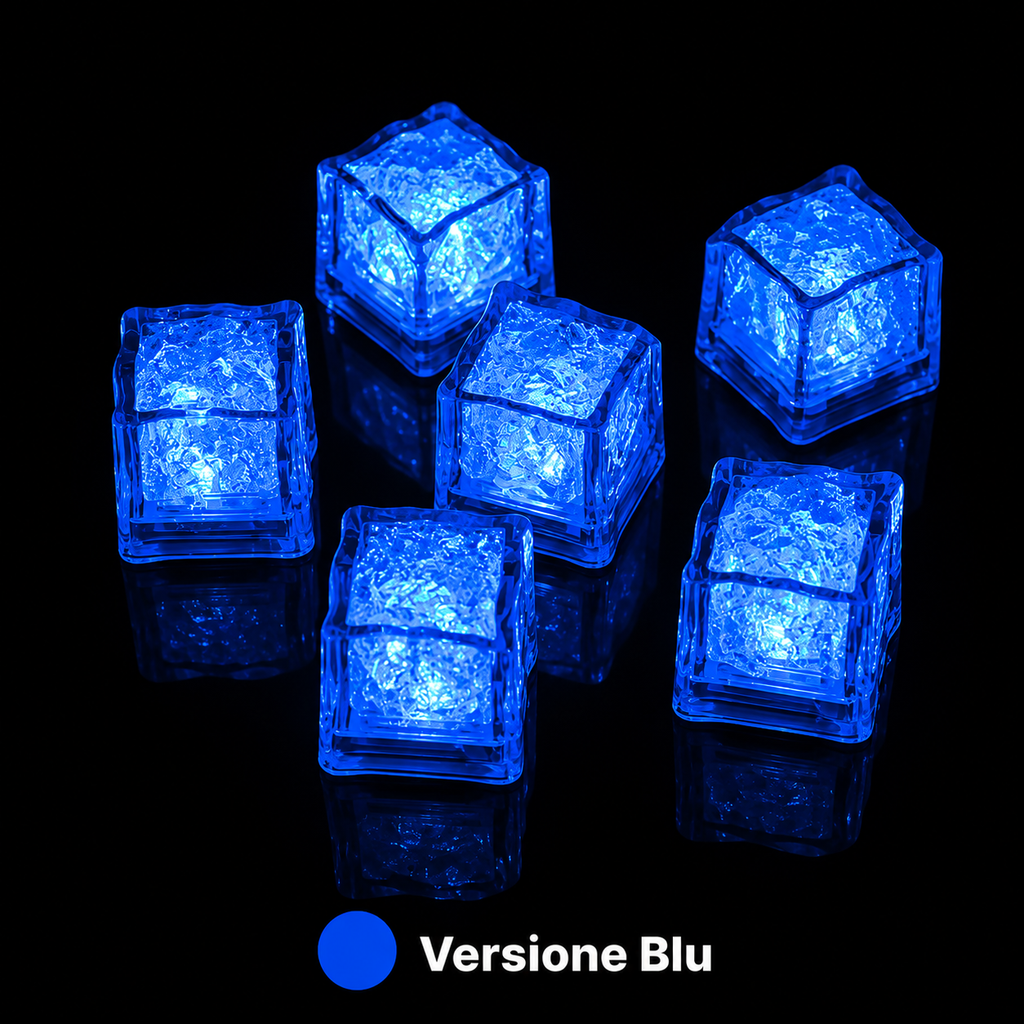 Cubetti LED Riutilizzabili per Feste e Drink