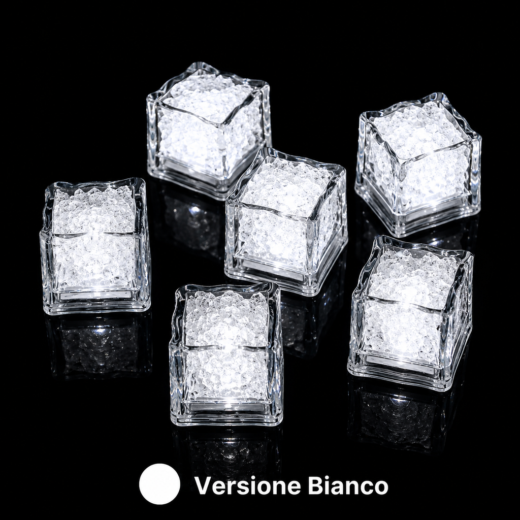 Cubetti LED Riutilizzabili per Feste e Drink